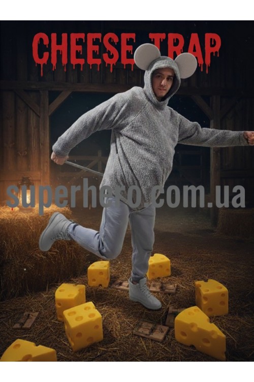 мышка с ушами и животом джерри